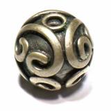 Round Bead bali silver bead