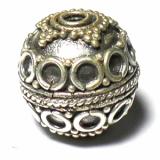 Round Beads bali silver bead