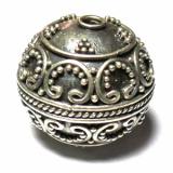 Round Beads bali silver bead