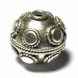 Round Beads bali silver bead