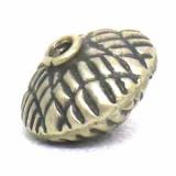 Stamped Beads bali silver bead