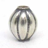 Stamped Beads bali silver bead