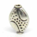 Stamped Beads bali silver bead