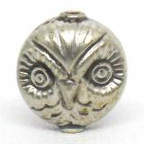 Stamped Beads bali silver bead