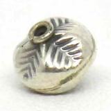 Stamped Beads bali silver bead