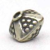 Stamped Beads bali silver bead