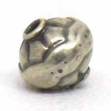 Stamped Beads bali silver bead