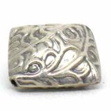 Stamped Beads bali silver bead