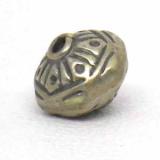 Stamped Beads bali silver bead