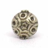 Stamped Beads Silver Beads bali silver bead