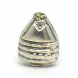 Stamped Beads bali silver bead