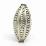 Stamped Beads bali silver bead