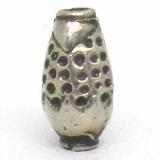 Stamped Beads bali silver bead