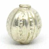 Stamped Beads bali silver bead