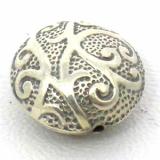 Stamped Beads bali silver bead