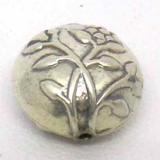 Stamped Beads bali silver bead