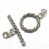 Bali Twisted Toggles bali silver bead