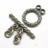 Bali Twisted Toggles bali silver bead