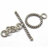 Bali Twisted Toggles bali silver bead