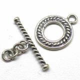 Bali Twisted Toggles bali silver bead