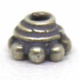 Caps bali silver bead