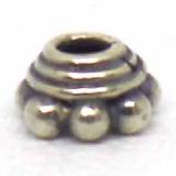 Caps bali silver bead