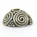 Caps bali silver bead