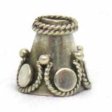 Cones bali silver bead