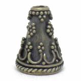 Cones bali silver bead