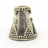 Cones bali silver bead