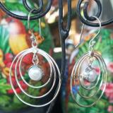 Earring bali silver bead