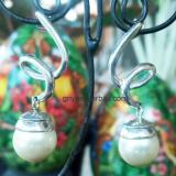 Earring bali silver bead