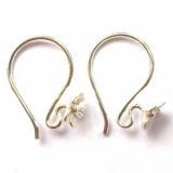 Earring Hooks bali silver bead