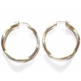 Earring Hoops bali silver bead