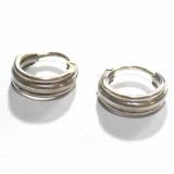 Earring Hoops bali silver bead