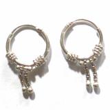 Earring Hoops bali silver bead