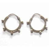 Earring Hoops bali silver bead