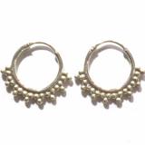 Earring Hoops bali silver bead