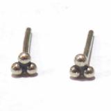 Earring Stud bali silver bead