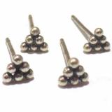 Earring Stud bali silver bead