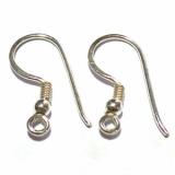 Earring Hooks bali silver bead