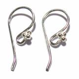 Earring Hooks bali silver bead