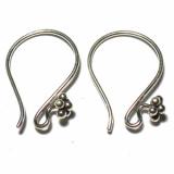 Earring Hooks bali silver bead