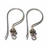 Earring Hooks bali silver bead