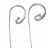 Earring Hooks bali silver bead