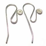 Earring Hooks bali silver bead