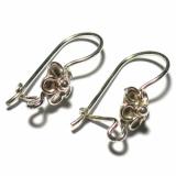 Earring Hooks bali silver bead