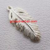 Feathers And Wings Pendants And Charms bali silver bead