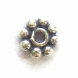 Flat / Daisy Spacers bali silver bead