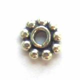 Flat / Daisy Spacers bali silver bead